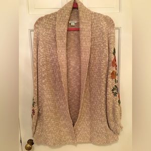 Sundance Embroidered Cardigan EUC